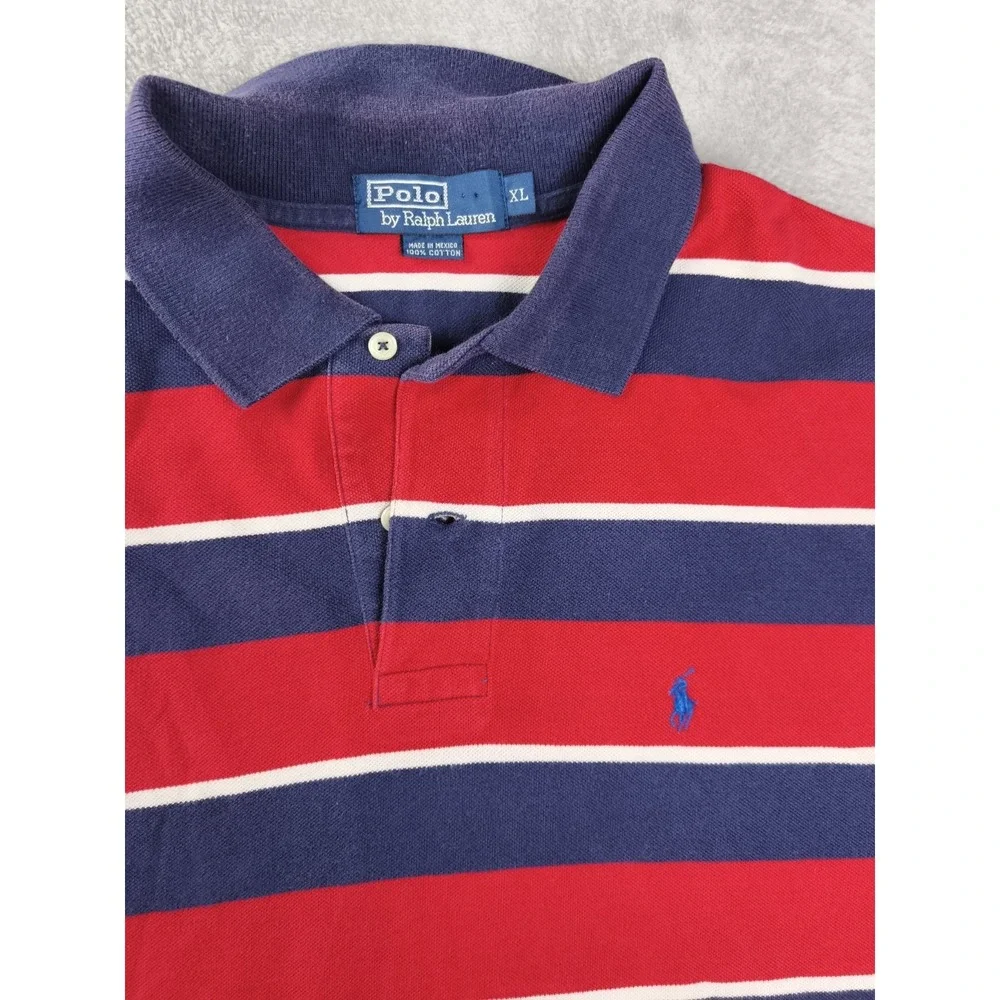 polo ralph lauren‎ polo shirt bundle mens xl striped red blue lot